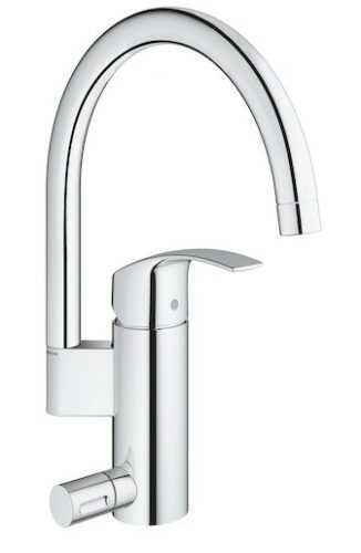 Dřezová baterie Grohe Eurosmart New s výpustí chrom 33490002 Grohe