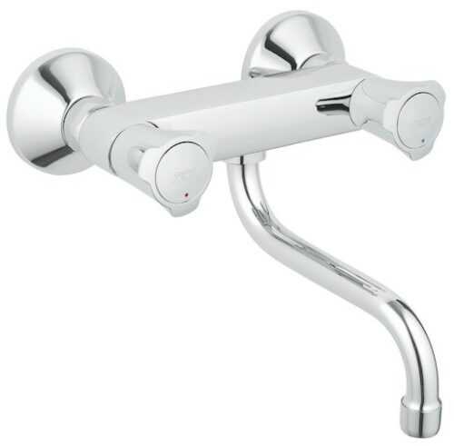 Dřezová baterie Grohe Grohe s otočným raménkem 150 mm chrom 31187001 Grohe