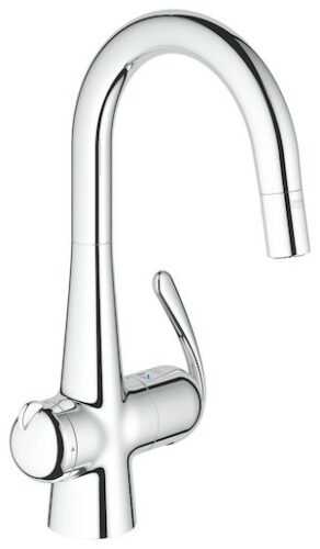 Dřezová baterie Grohe Zedra s vytahovací sprškou chrom 31203000 Grohe