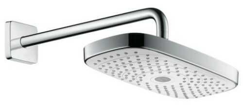 Hlavová sprcha Hansgrohe Raindance Select E na stěnu včetně sprchového ramena bílá/chrom 27385400 Hansgrohe