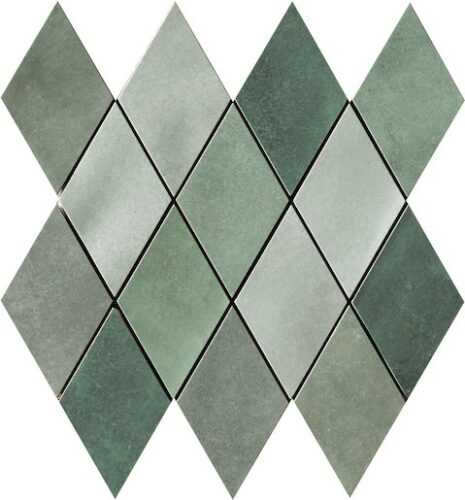 Mozaika Cir Materia Prima mix green rombo 25x25 cm lesk 1069906 Cir