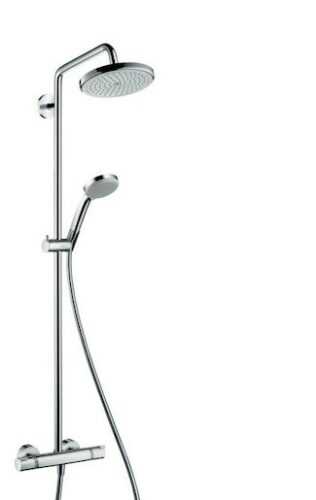 Sprchový systém Hansgrohe Croma na stěnu s termostatickou baterií chrom 27185000 Hansgrohe