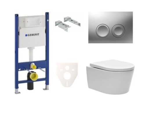 Závěsný wc set do lehkých stěn / předstěnová SAT Brevis SIKOGES7W3S NO BRAND