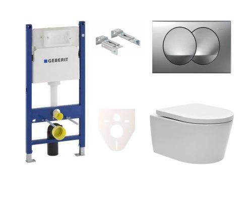 Závěsný wc set do lehkých stěn / předstěnová SAT Brevis SIKOGES7W72S NO BRAND