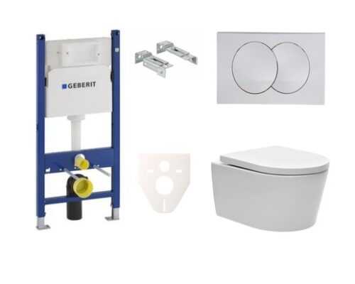 Závěsný wc set do lehkých stěn / předstěnová SAT Brevis SIKOGES7W7S NO BRAND