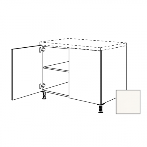 Kuchyňská skříňka spodní Naturel Erika24 s dvířky 90x87x56 cm bílá lesk 450.UD90 Naturel