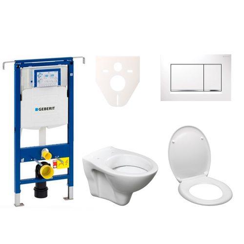 Závěsný set WC S-line + modul Geberit Duofix Speciál s tlačítkem Sigma 30 (bílá/chrom lesk) 111.355.00.5 ND5 S-Line