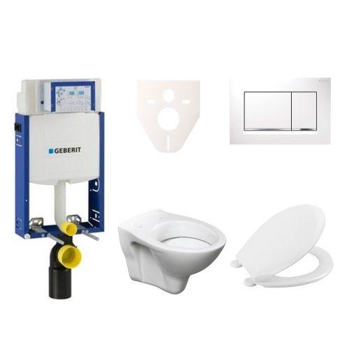 Závěsný set WC S-line + modul Geberit Kombifix s tlačítkem Sigma 30 (bílá/chrom lesk) 110.302.00.5 NR5 S-Line