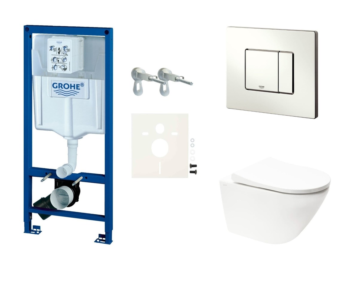 Závěsný WC set Grohe do lehkých stěn / předstěnová +WC Vitra Integra SIKOGRSINTRE2S NO BRAND