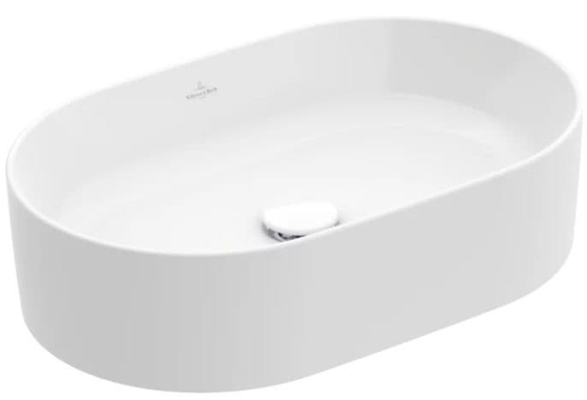 Umyvadlo na desku Villeroy & Boch Collaro 56x36 cm bez otvoru pro baterii