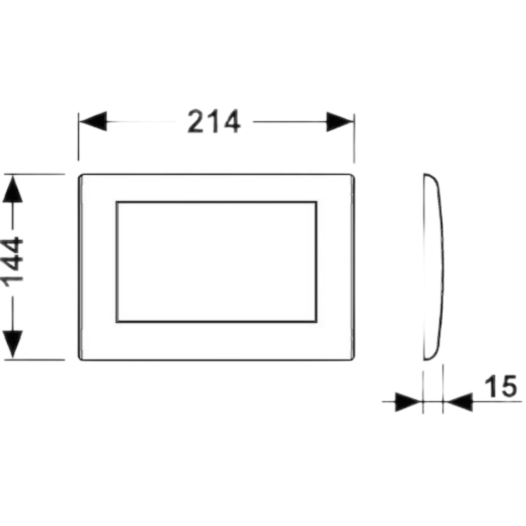 Tece Planus ovládací tlačítko nerez chrom lesk 9240311 9.240.311 Tece